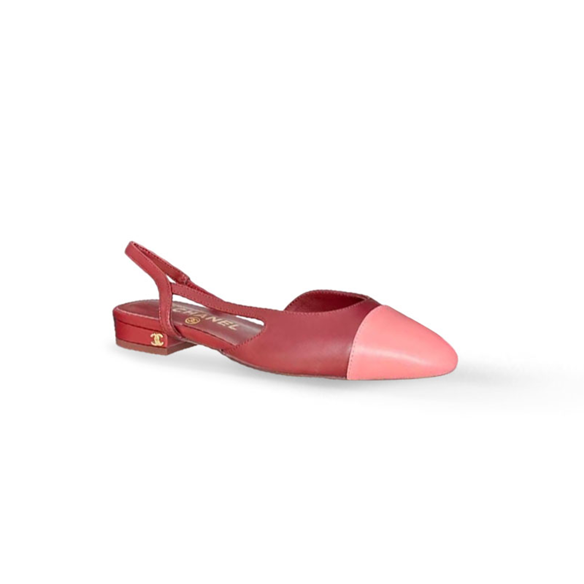 Ch**el pink cc logo slingback